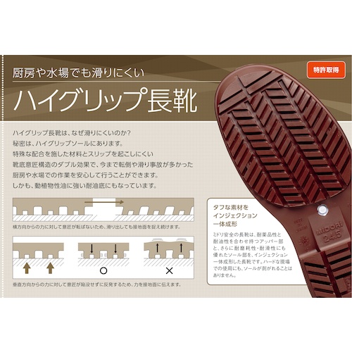 超耐滑長靴 NHG2000スーパー ブラック 28.0cm【NHG2000SP-BK-28.0】