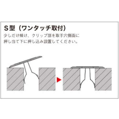 Hoshin 溝蓋キャップ S型(アルミ製)【MCA-SA】