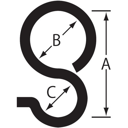 ユニクロ鉄Pフック (200個入)【IPH-25】