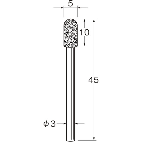 リューター 軸付電着ダイヤモンド砥石【D3250】