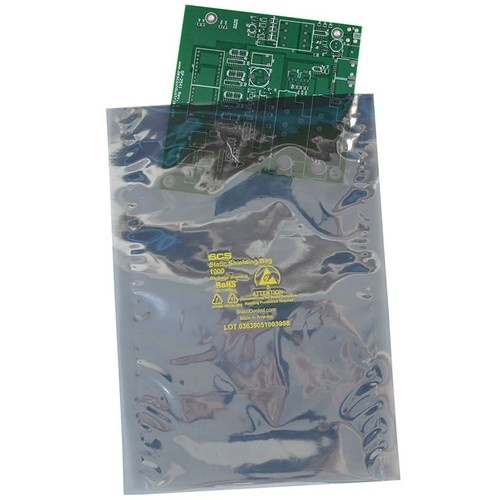 SCS 静電気シールドバッグ フラットタイプ 178X203mm (100枚入)【10078】