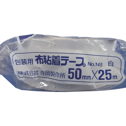 TERAOKA カラーオリーブテープ NO.145 白 100mmX25M【145 W-100X25】