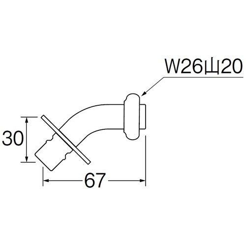 SANEI 洗濯機用L型ニップル【PY125-4TX-16】