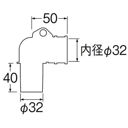 SANEI 洗濯機排水トラップエルボ【H5542F】