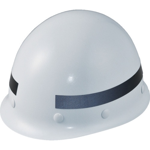 緑十字 ヘルメット用弓型ラインテープ 黒 HLY-BK 20mm幅×260mm 10本組 反射タイプ【235148】