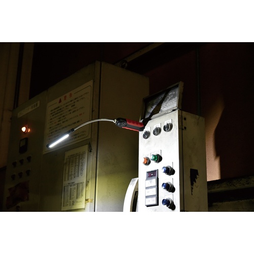 緑十字 COB式フレキシブルLEDライト CFL-8 450×40×35mm ダイヤル調光式【353016】