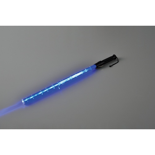 緑十字 LED合図灯(ロングタイプ) 青 LED×12個 YDT-800 全長:820mm(発光部:30mmΦ×615mm)【325011】