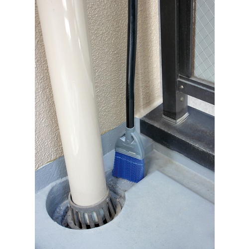 緑十字 溝用ほうき BLM-1S 全長:870mm ブラシ幅:90mm ポリプロピレン製【146150】