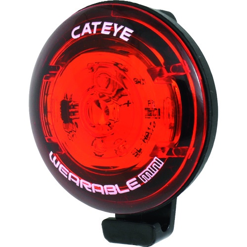CATEYE セーフティライト ウェアラブルミニSV 赤 33×39【5442572】