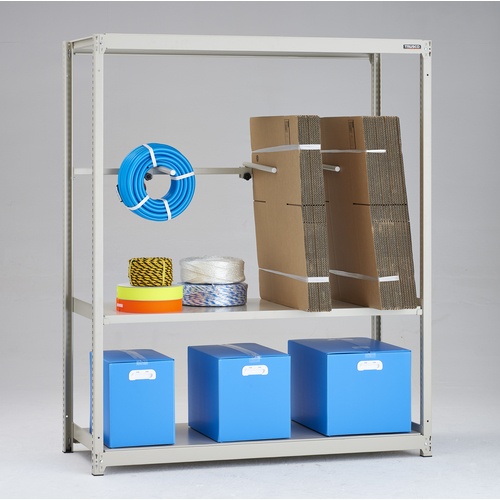 TRUSCO スチールラック M2型軽中量棚 1160X600XH1800 3段 アーム1段 連結【M2-6463-A1B】