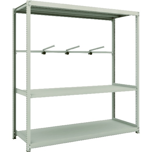 TRUSCO スチールラック M2型軽中量棚 1760X600XH1800 3段 アーム1段 単体【M2-6663-A1】