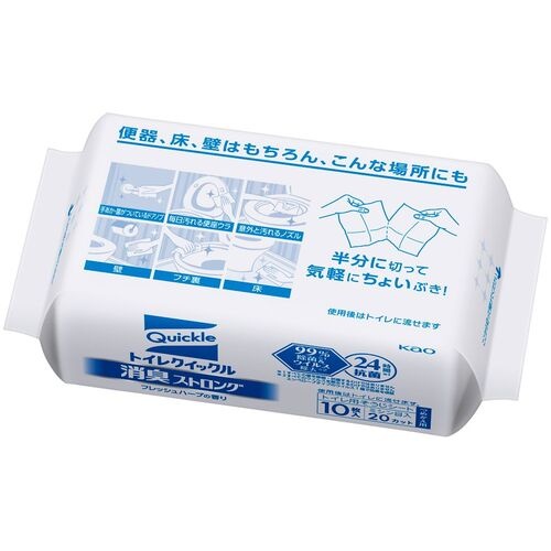 Kao トイレクイックル 消臭ストロング つめかえ用 20枚【311887】