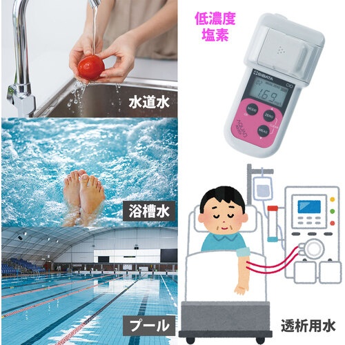 SIBATA 有効塩素濃度測定キット アクアブ AQ-201P【080560-2010】