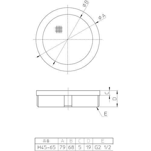 SANEI 内ネジ防虫目皿【H45-65】
