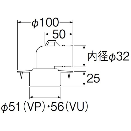 SANEI 洗濯機排水口【H552-50】