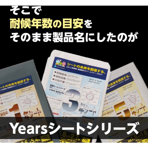 萩原 ターピー 5年シート 3.6mX5.4m ホワイト/シルバー【5NST3654】
