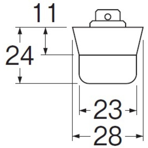 SANEI バス用J型クサリ付ゴム栓【PH26】