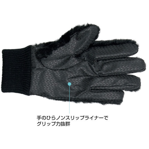 ペンギンエース 防寒手袋 Pパターン WINTER W-6 ブラック LL【W-6 BLACK LL】