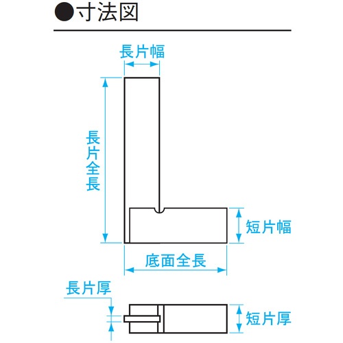 SK 台付直角定規 台付スコヤ JIS2級相当 非焼入 300mm【AA-S300】