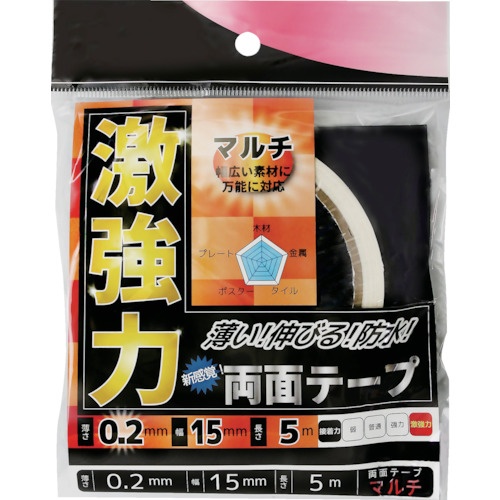 WAKI 激強力両面テープ マルチ 15MM×5M【WKG009】