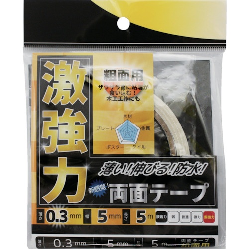 WAKI 激強力両面テープ 粗面用 5MM×5M【WKG002】