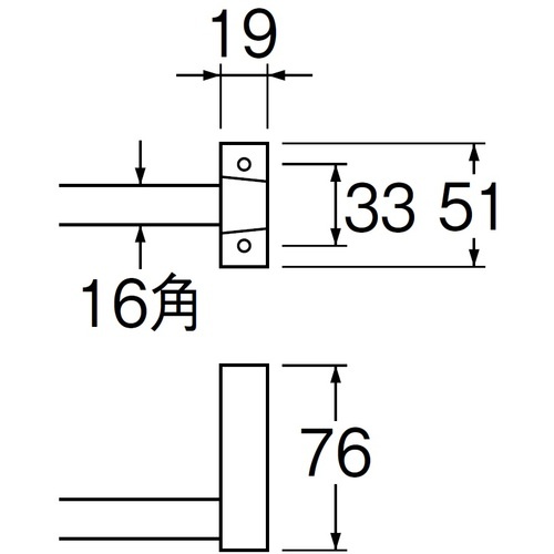 SANEI 角タオル掛【W51-365】