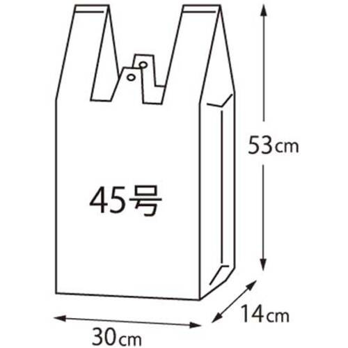 JTX 708128)レジ袋 45号 100枚【B945J】