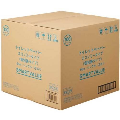JTX 830376)業務トイレットペ-パ-ES65m100個【N137J】