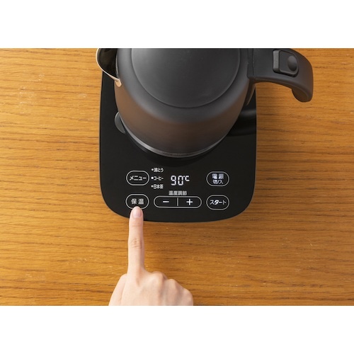 IRIS 509768 デザインケトル 温度調整付【IKE-D1000T-B】