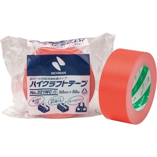 ニチバン ハイクラフトテープ321WC赤-50 50mmX50m【321WC1-50】