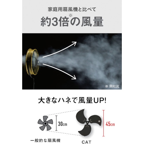 CAT 工場扇 45cm(スタンドタイプ)【HVP-18S-DC】