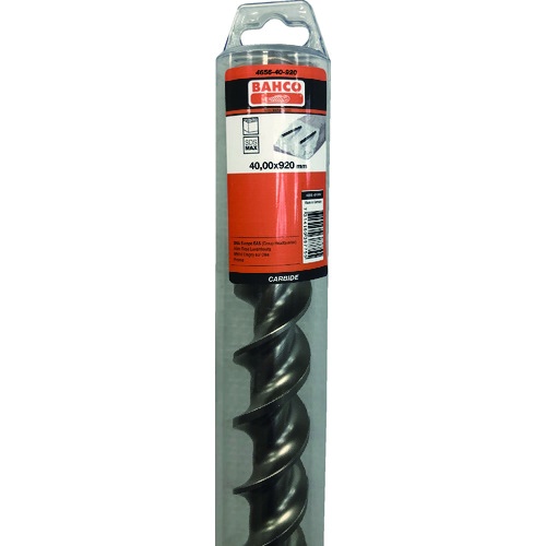 BAHCO コンクリートドリル SDS MAX 4 CUTTERS 全長920mm 刃径37mm【4656-37-920】