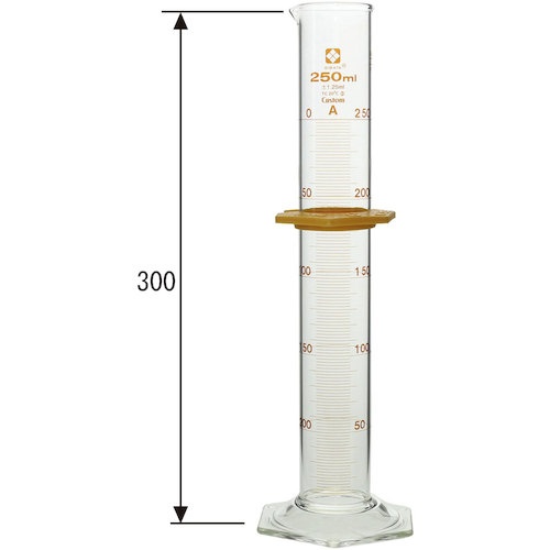 SIBATA メスシリンダー カスタムA 250mL【026500-250】