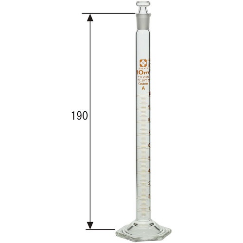 SIBATA 有栓メスシリンダー カスタムA 10mL【026580-10】