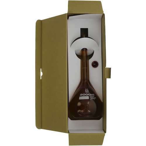 SIBATA メスフラスコ カスタムA 茶褐色 2000mL【026100-2000】