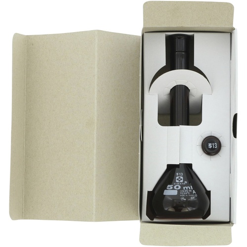 SIBATA メスフラスコ スーパーグレード 茶褐色 50mL【020070-50】
