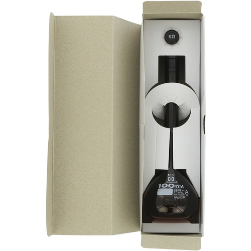 SIBATA メスフラスコ スーパーグレード 茶褐色 100mL【020070-100】