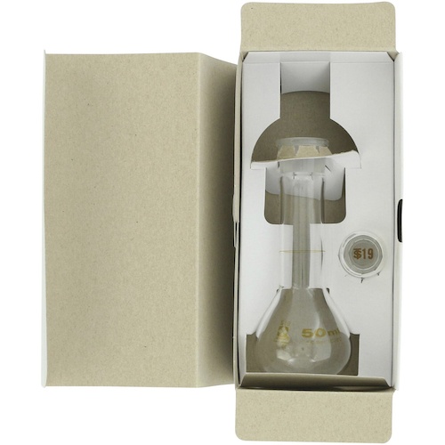 SIBATA メスフラスコ 短形 50mL【023080-50】