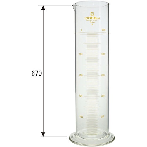 SIBATA メスシリンダー カスタムA 10000mL【026500-100001】
