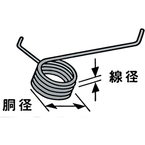 WAKI 鉄キックバネ 2×18(1個入)【SR-2045】