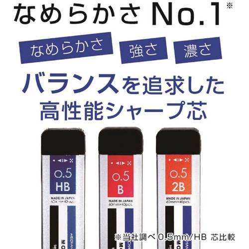 Tombow シャープ芯 モノグラフMG 0.5ミリ 硬度B 40本入り【R5-MGB01】