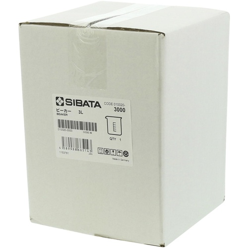 SIBATA ビーカー 目安目盛付 3000mL【010020-3000】