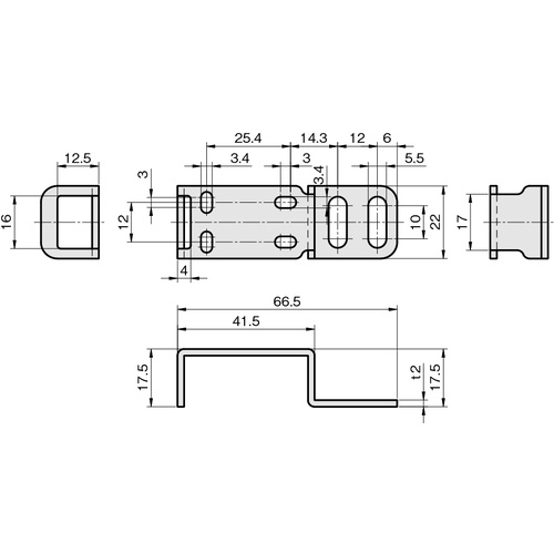 IWATA アルミフレーム用ブラケット【FSATZ010-S】
