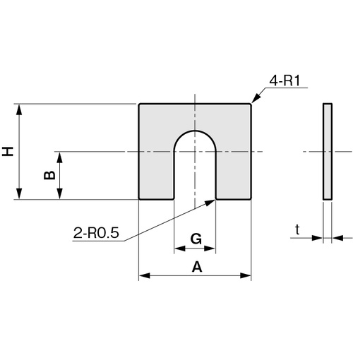 IWATA ベース用シム(モーターベース) FE【MF098098020】