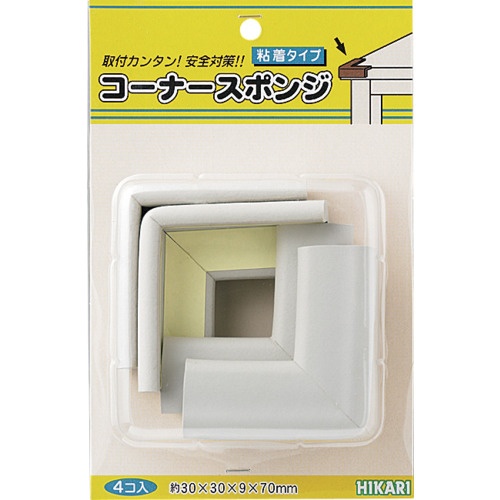 光 コーナースポンジ 4p グレー【PSRK-311】