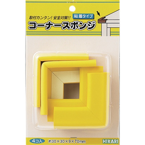光 コーナースポンジ 4p 黄【PSRK-310】