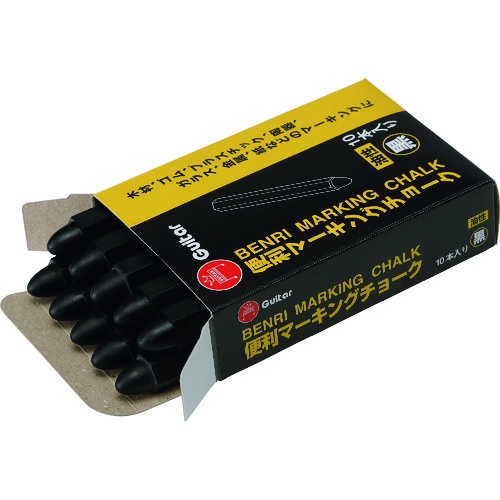 マジックインキ ギター 便利マーキングチョーク 黒 10本入【VCMKN-T1-10P】