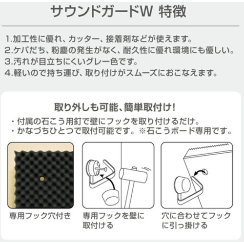 YAHATA サウンドガードW 50 450X450【YHI-SDGD-450X450】