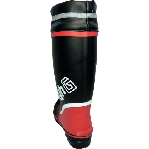 喜多 糸入り安全ゴム長靴(カバー付) KR7270 ブラック L(25.5～26.0)【KR7270-BK-L】