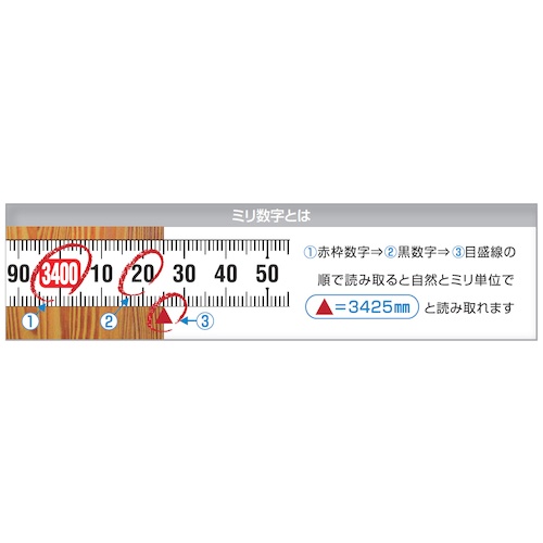 KDS GGR16巾3.5m厚爪ミリ数字【GGR16-35】